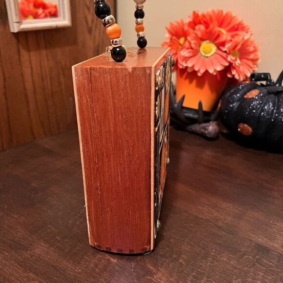 VINTAGE CIGAR BOX PURSE FALL COLORS - Picture 8 of 11